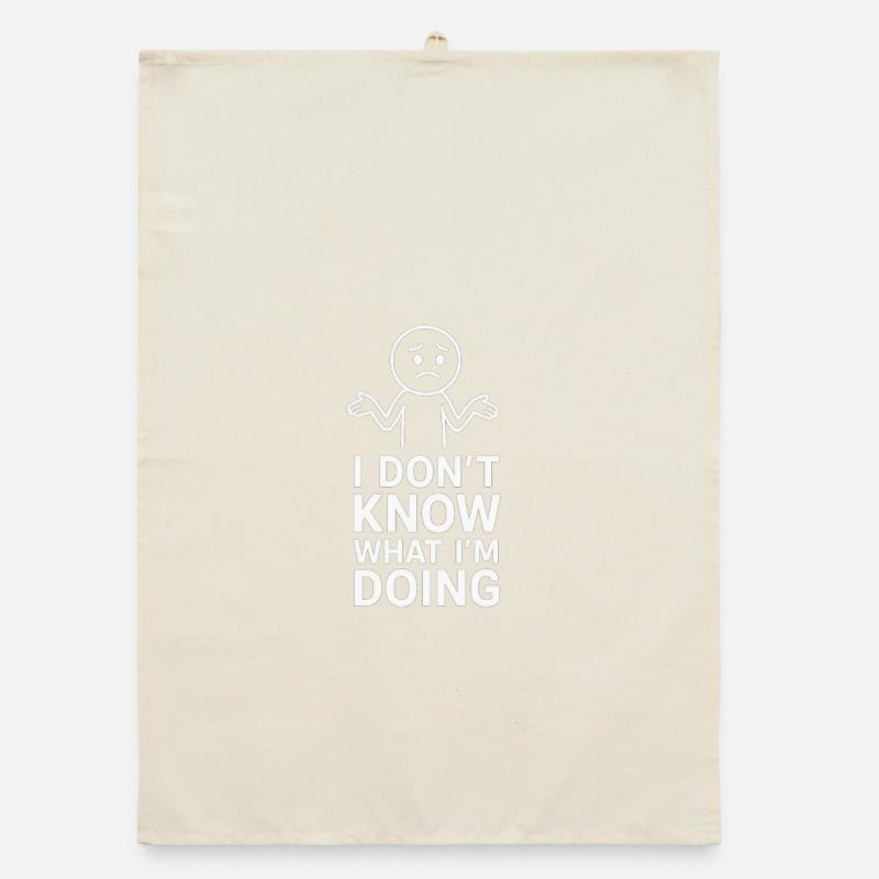 Confused expression sprint for humor and expression Organic dish towel