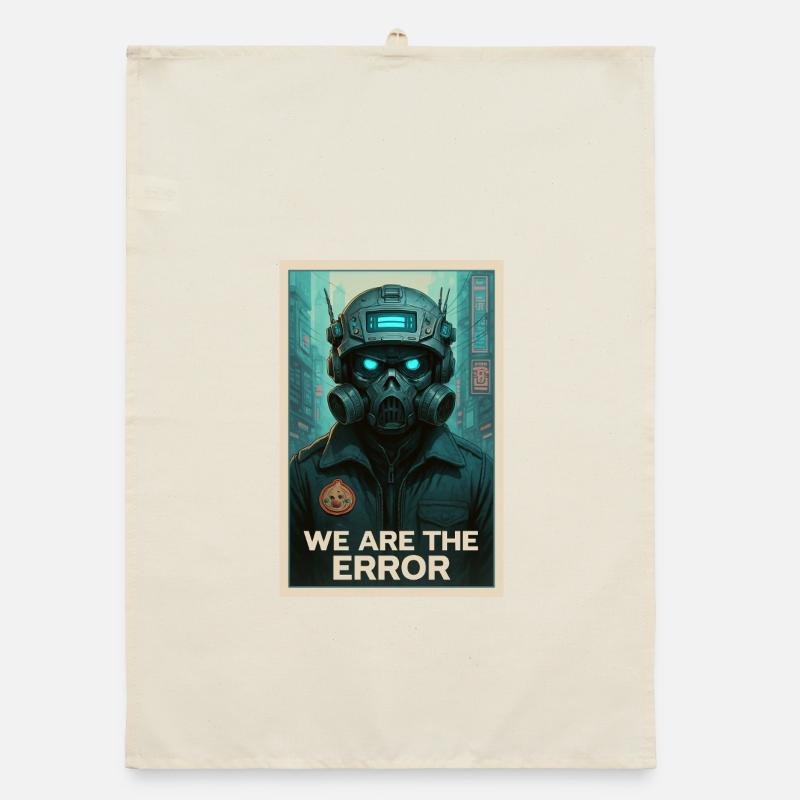 WE ARE THE ERROR Organic dish towel