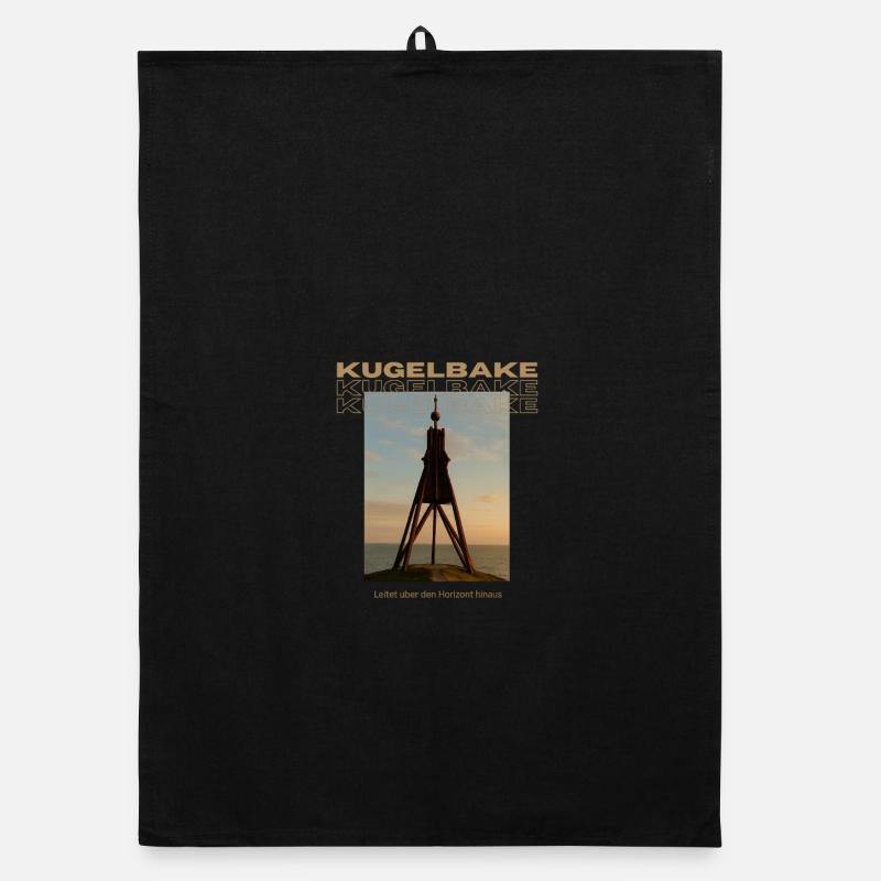 Kugelbake - Organic Geschirrtuch - Schwarz