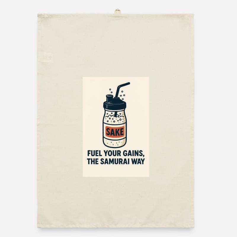 Saké et Gains Style Samurai Torchon bio