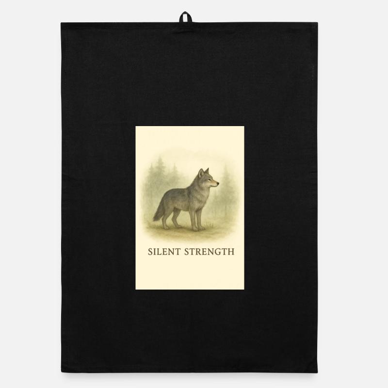 Loup de la Force silencieuse Torchon bio