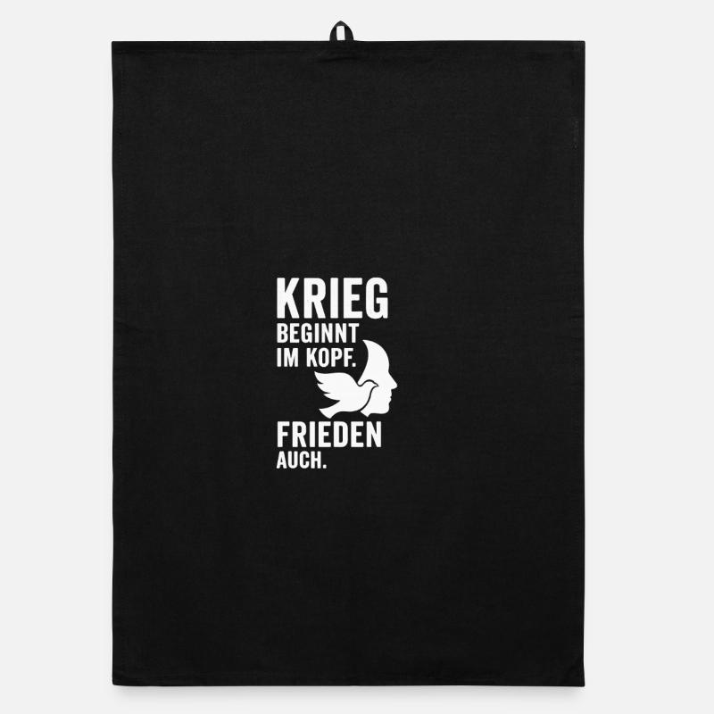 Frieden im Kopf Organic Geschirrtuch
