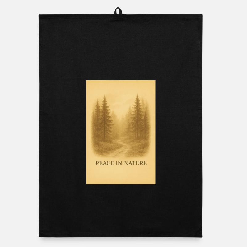 Calme dans le chemin forestier Torchon bio