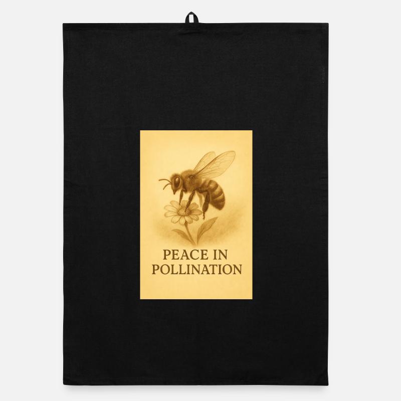 Peace in Pollination Organic dish towel