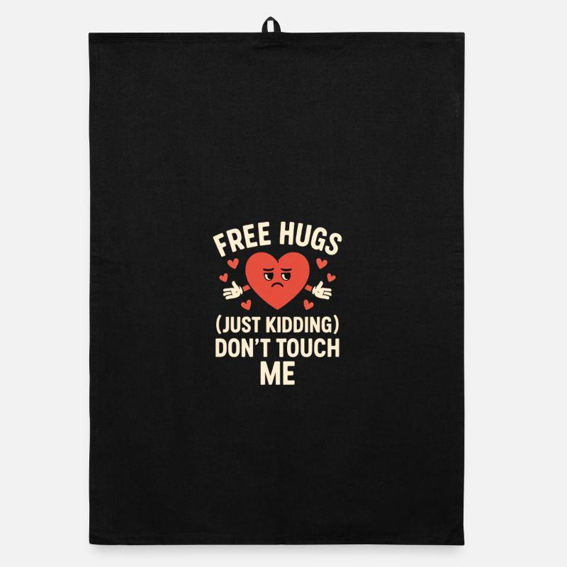 Anti-Valentins-Stimmung Organic Geschirrtuch