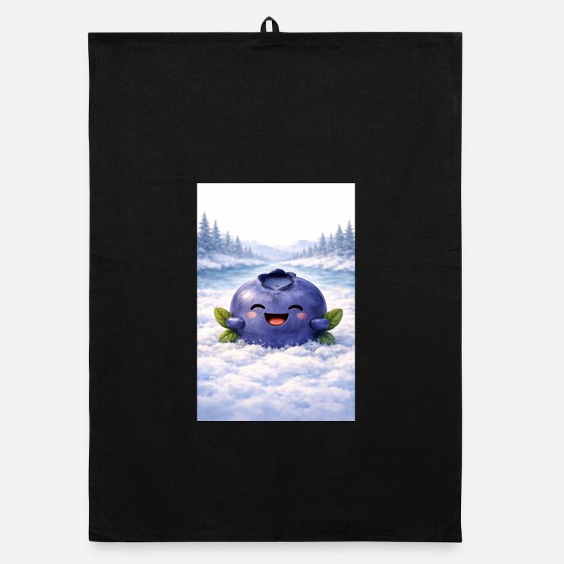 Blaubeere - Geschenk des Weiten Nordens Organic Geschirrtuch