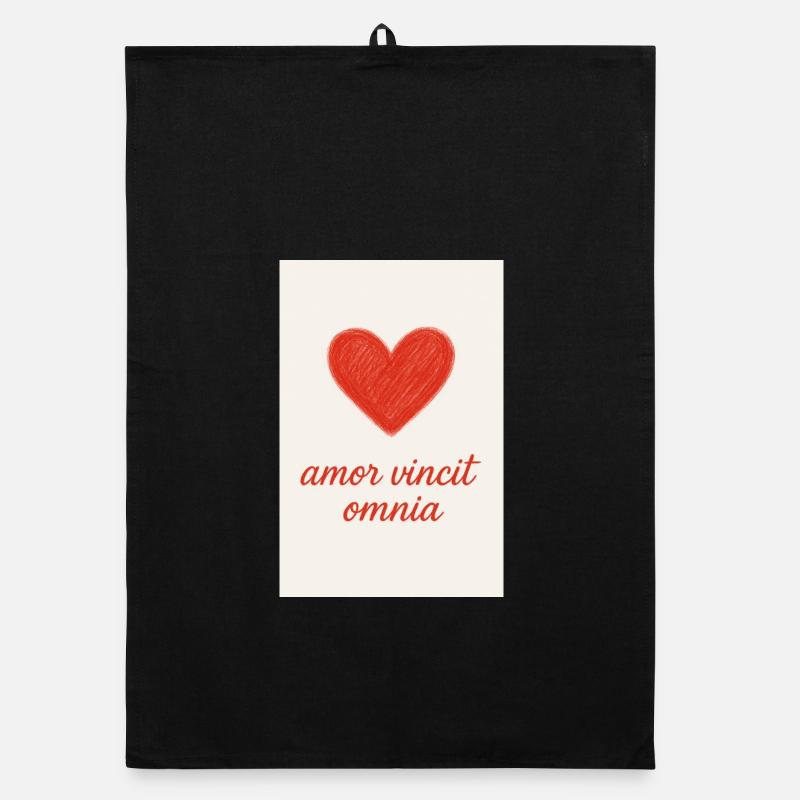 Liebe triumphiert: Amor Vincit Omnia Organic Geschirrtuch