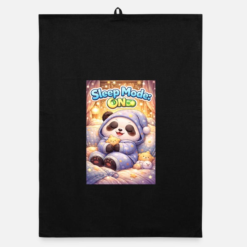 sleep mode on -panda Organic dish towel