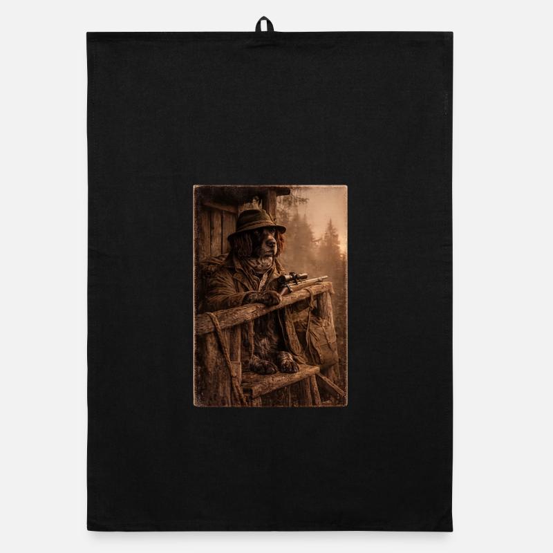 Evening Hide - German Longhair Organic dish towel