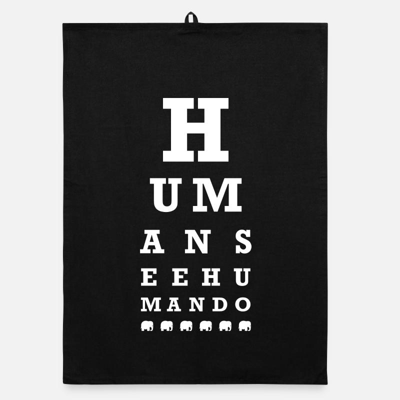 Human see human do (dark) Organic dish towel
