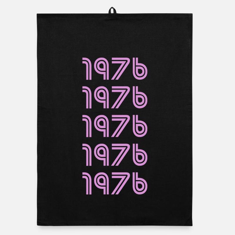 Pink 1976 Organic dish towel