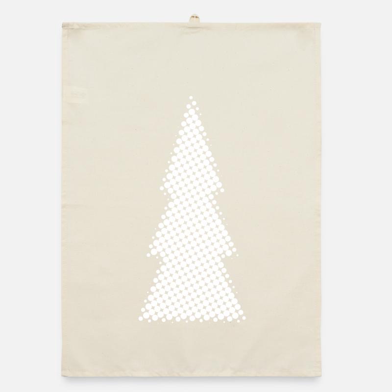 Silhouette du sapin de Noël Torchon bio