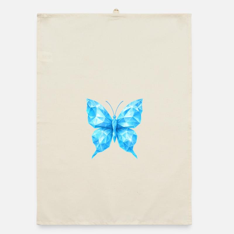 Diamond Butterfly | Geometric elegance Organic dish towel