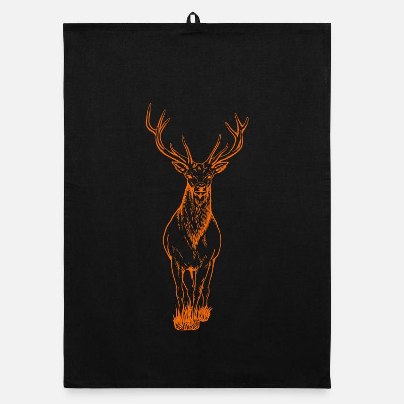 Orange cerf Torchon bio