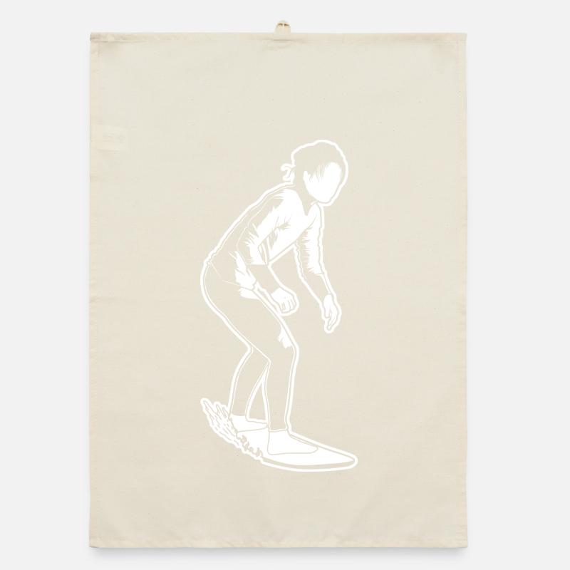 Surfer Mädchen Organic Geschirrtuch