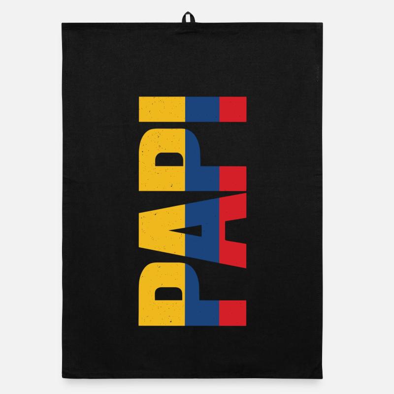PAPI Colombia – Latin Dad Style in a Retro Look Organic dish towel