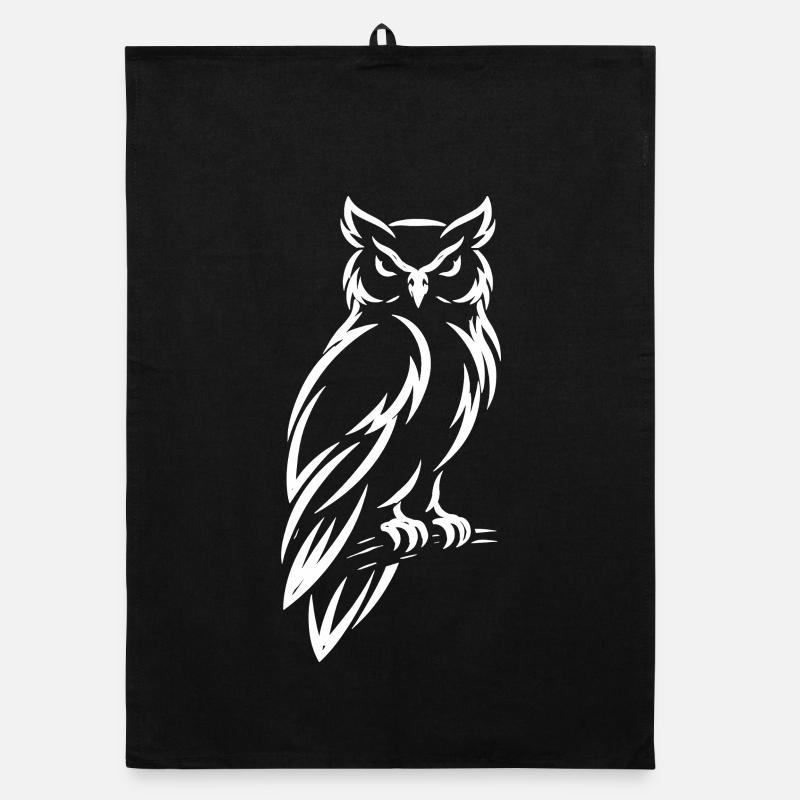 Hibou – Conception mystique de la nature Torchon bio