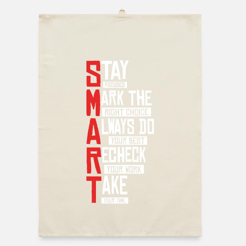 Fettgedruckter SMART Typografie-Stack Organic Geschirrtuch