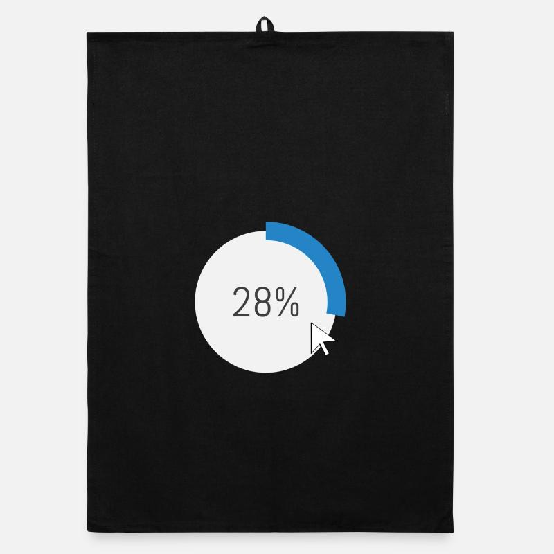 Blue Progress Ring IT Software PC Computer Organic dish towel