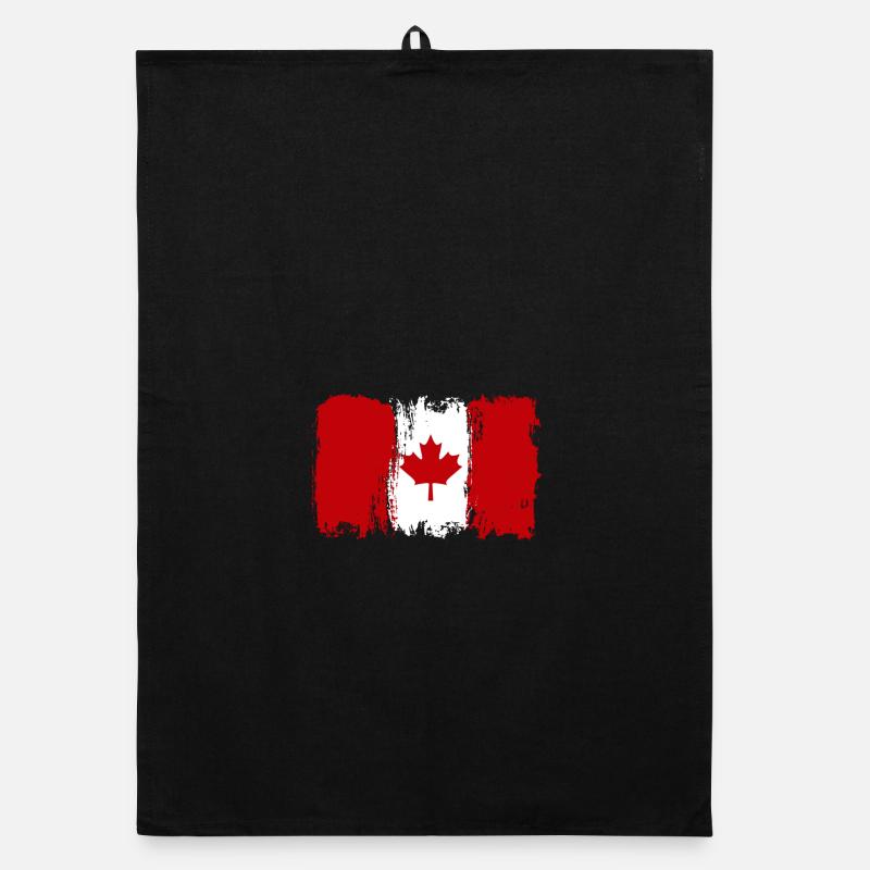 Maple Leaf Ink Splash Organic dish towel