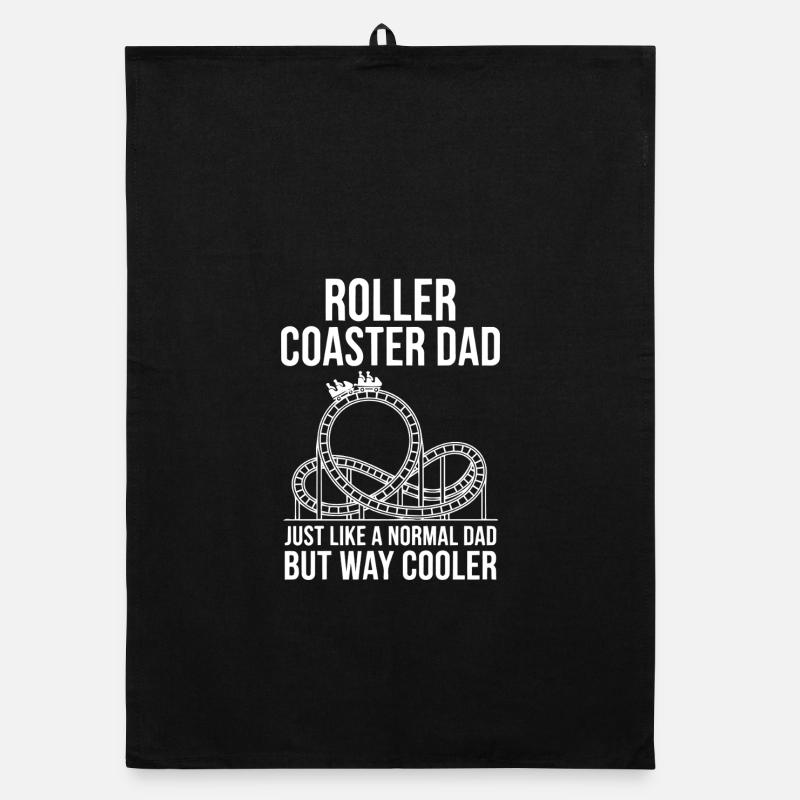 Papa Roller Coaster | Un Papa Carreéman Plus Cool Torchon bio