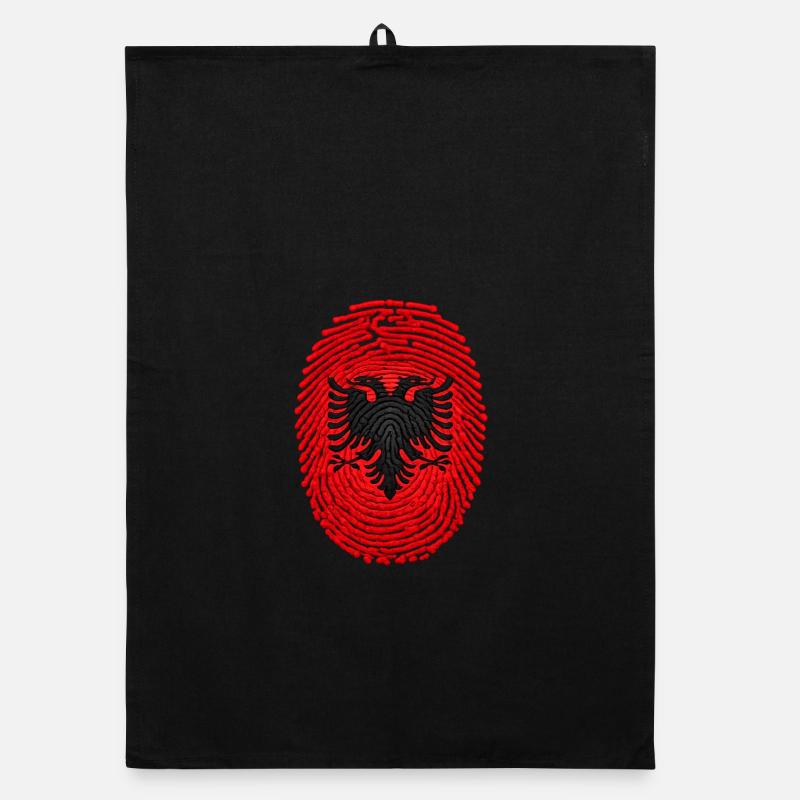 Drapeau ADN d’Albanie Drapeau Torchon bio
