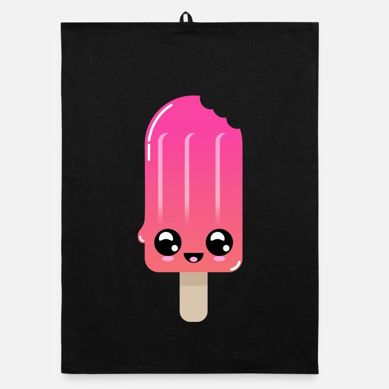 Eisshot mit strahlenden Augen Organic Geschirrtuch