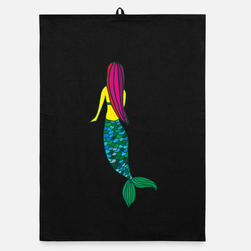mermaid Organic dish towel