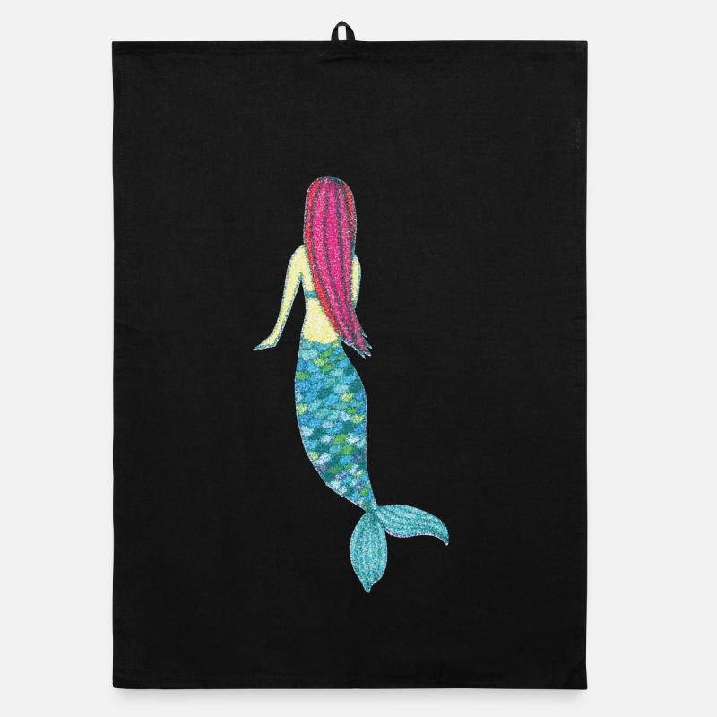 meerjungfrau impressionismus Organic Geschirrtuch