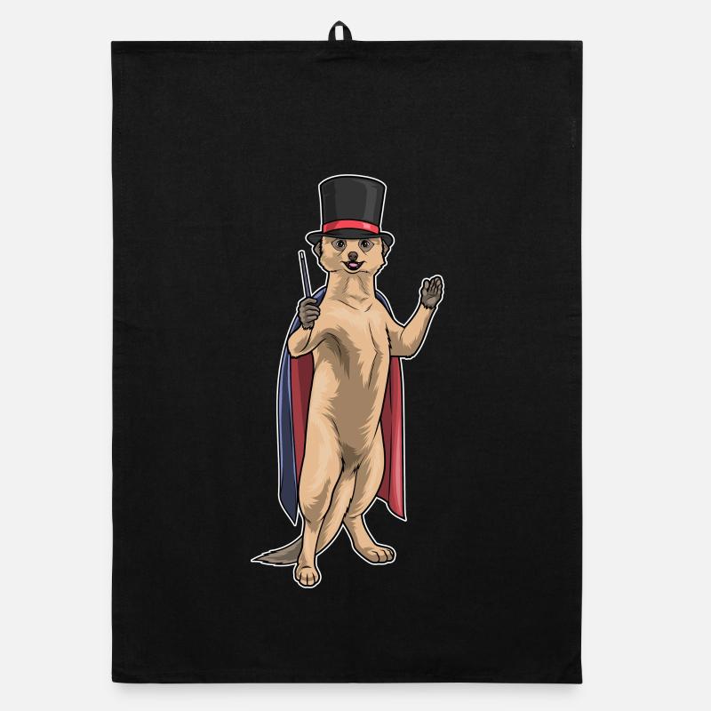 Meerkat Wizard Wand Organic dish towel