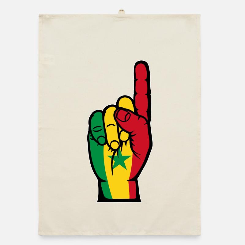 Senegal Flagge Hand Organic Geschirrtuch