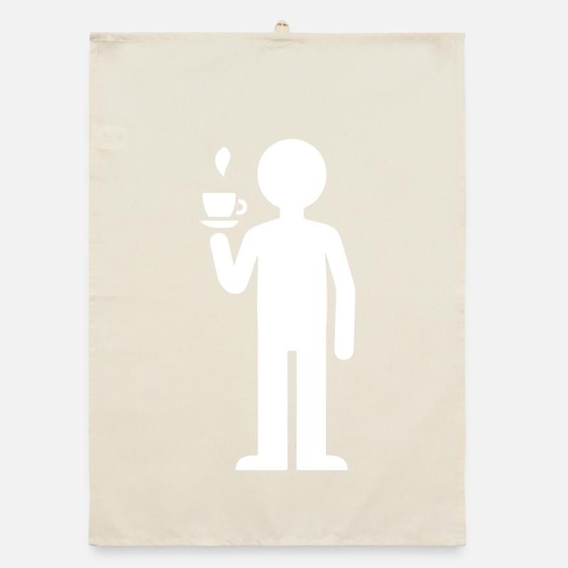 Kaffee Trinken Organic Geschirrtuch