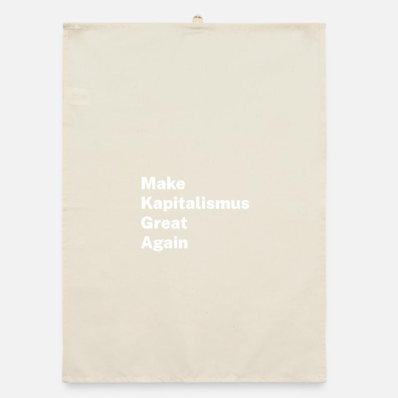 Make Kapitalism Great Again Organic Geschirrtuch