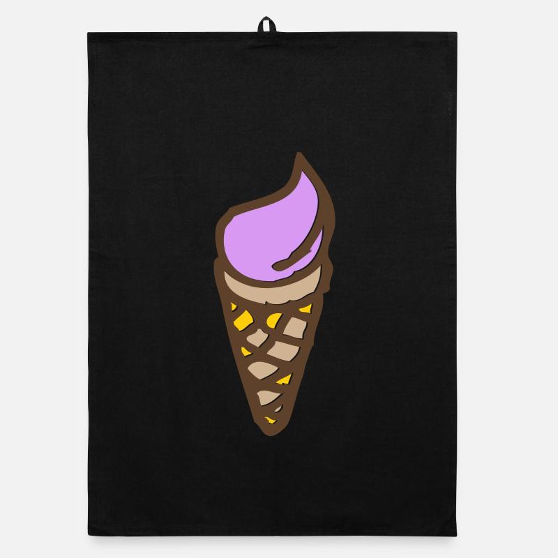 Eis - Softeis Organic Geschirrtuch