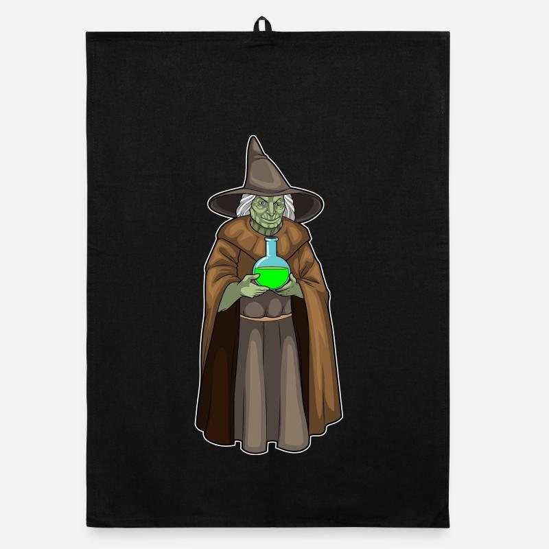 Potion magique d’Halloween de sorcière Torchon bio