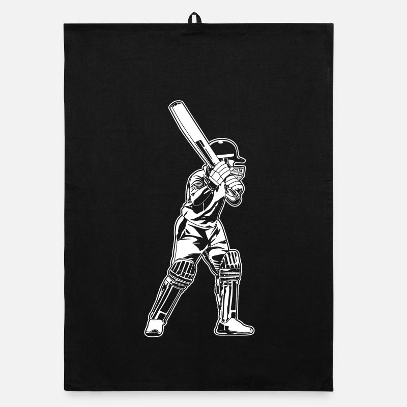 Croquis de batteur de cricket Torchon bio