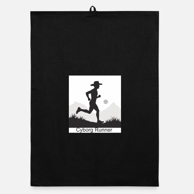 Cyborg Runner Organic dish towel