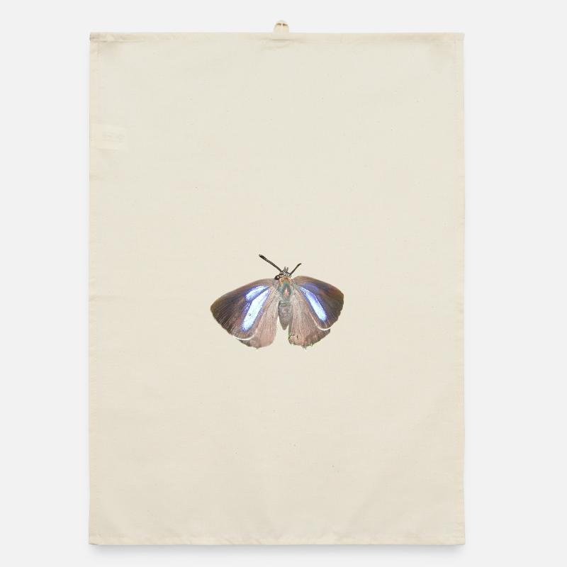 Blauer Eichen-Zipfelfalter Organic Geschirrtuch