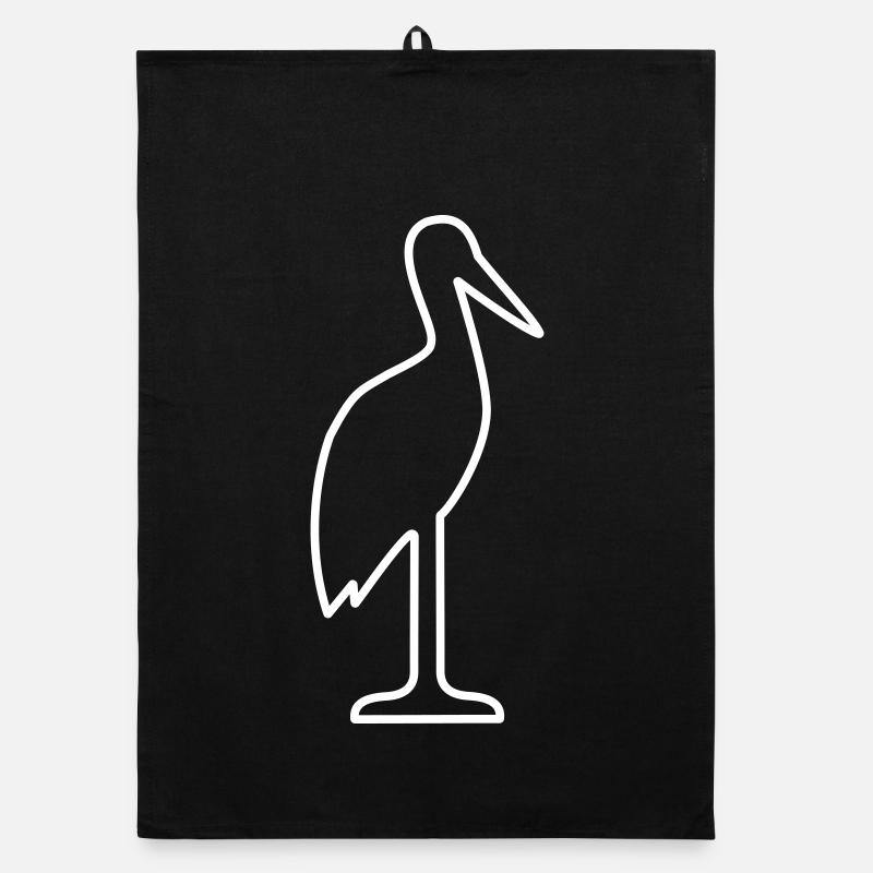 Cigogne Cigogne Naissance Bébé Torchon bio