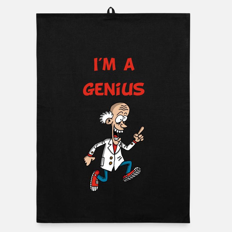 Ich bin ein Genie (Englisch) Organic Geschirrtuch