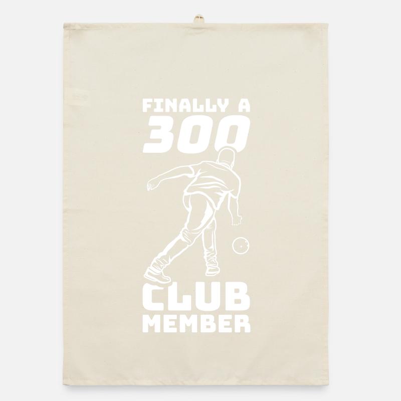 Funny bowling saying Organic dish towel