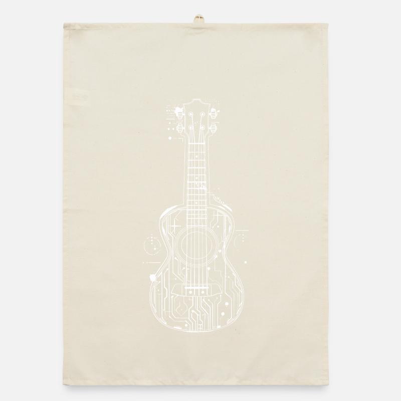 Graphiques Ukulele Torchon bio