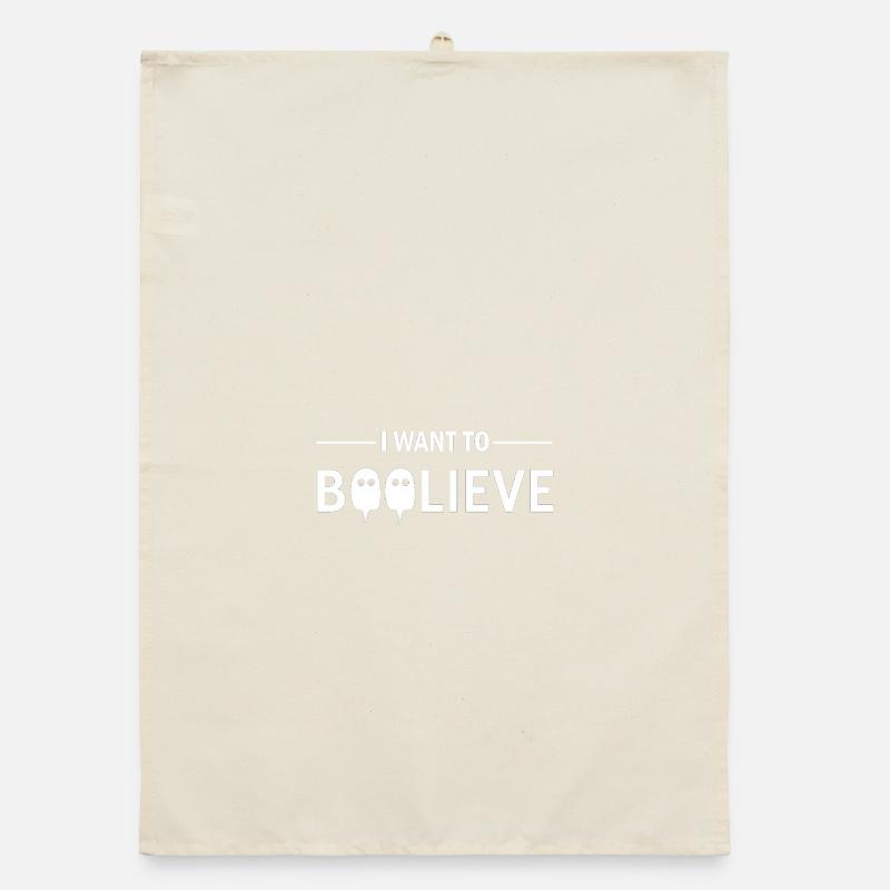 Ich will Boolive an Ghosts glauben XFiles Organic Geschirrtuch