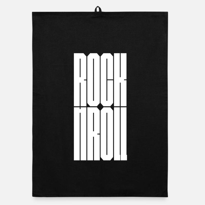 Design de logo Rock and Roll audacieux Torchon bio