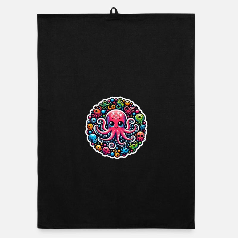 Octopus Octopus Fish Organic dish towel