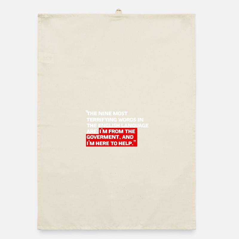 Ich bin von der Regierung Organic Geschirrtuch