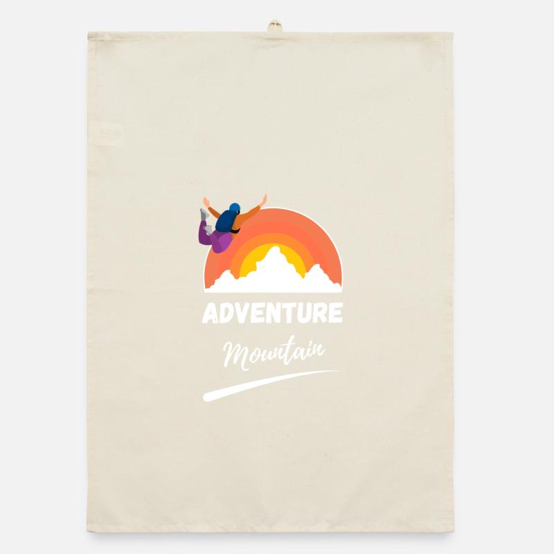 Sunrise Mountain Adventure Organic dish towel