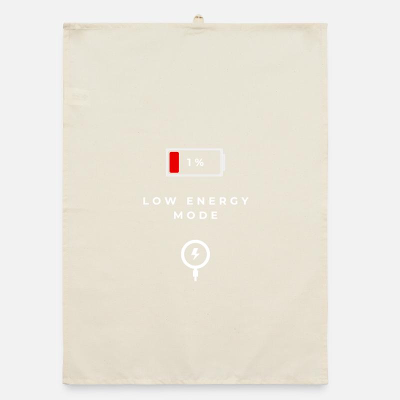 Low Energy Mode Graphics Organic dish towel