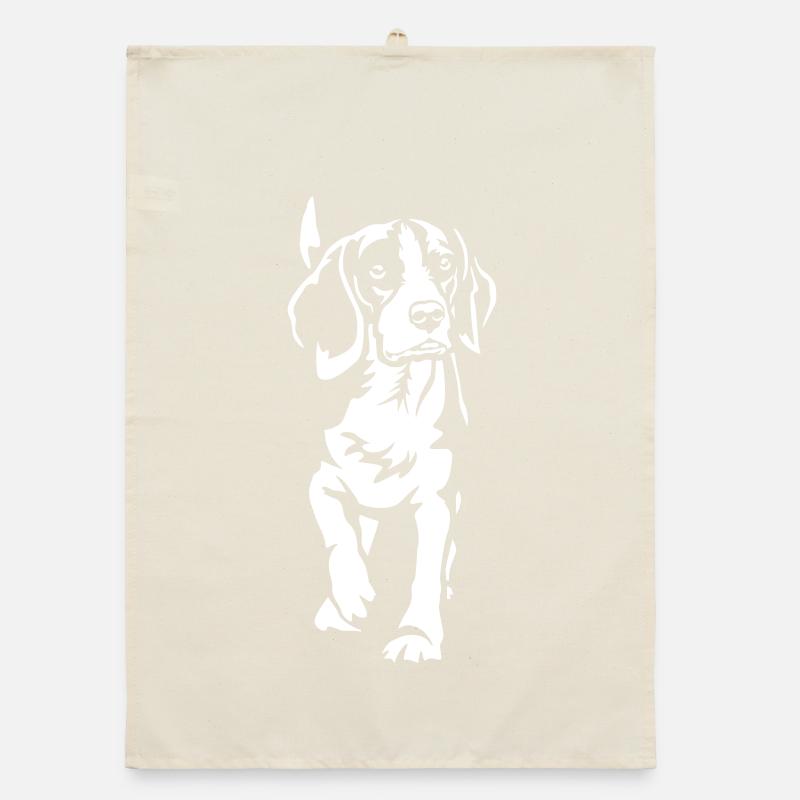 Beagle "Black Edition" Organic Geschirrtuch