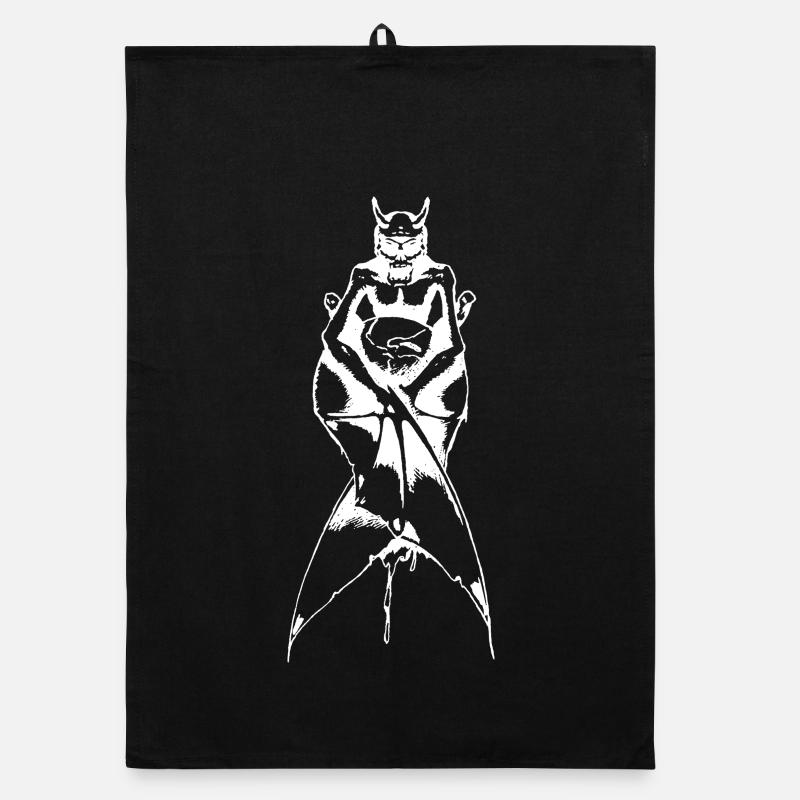 World Devourer – The World in His Claws - Organic dish towel - black